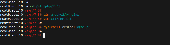 Configurar PHP para Cacti