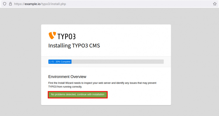 Instalación de TYPO3 CMS